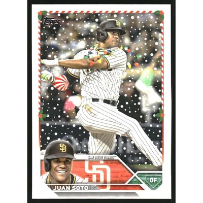 2023 Topps Holiday Rare Photo Variations #H199 Juan Soto{#lights, sleeve